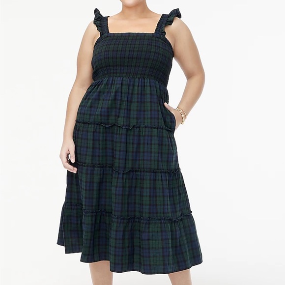 J Crew Plaid Dress with Pockets - Picture 4 of 4